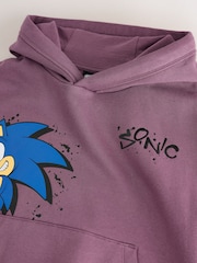 紫色 - Sonic 背面印花連帽衫（3-16 歲） - 圖片 3，共 4