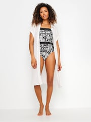 M&Co White Short Sleeve Crinkle Shirt - Image 1 of 5
