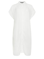 M&Co White Short Sleeve Crinkle Shirt - Image 5 of 5