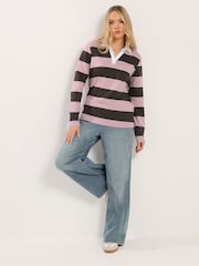 ורוד - Long Tall Sally Rubgy Sweat Top - תמונה 2 מתוך 5