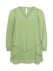 Yours Curve, London Bellow, langärmelige Lagenbluse - Bild 5 von 5