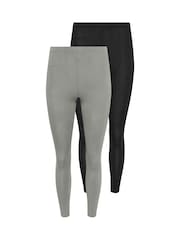 PixieGirl Petite Grey Leggings 2 Pack - Image 6 of 7