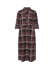 M&Co Brown Check Shirt Dress - Image 5 of 5