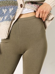FatFace Meribel Khaki Green Leggings - Image 3 of 5