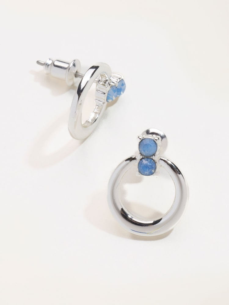 FatFace Silver Tone Circle Earrings - Image 2 of 2 FatFace Silver Tone Circle Earrings - Image 2 of 2