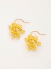 FatFace Yellow Flower Cluster Earrings - Image 1 of 2