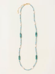 FatFace Blue Sparkle Bead Necklace - Image 1 of 2