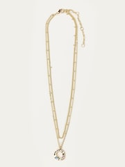 FatFace Gold Tone Layered Hoop Necklace - Image 1 of 3