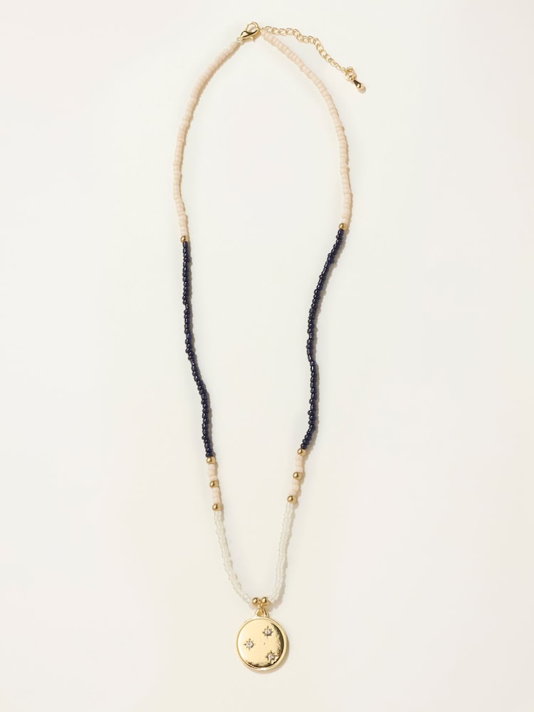 FatFace Beaded Disc halskæde - Billede 1 af 2