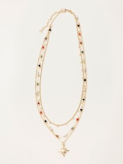 FatFace Layered Star Necklace - 画像 1 / 2