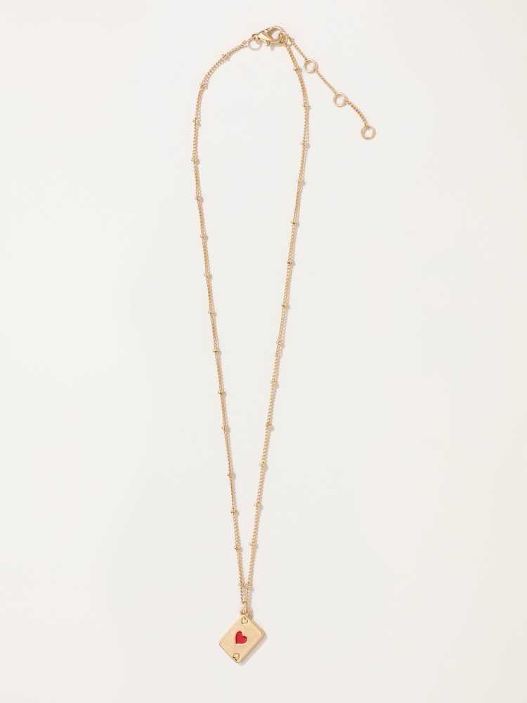 FatFace V and A Playing Card Necklace - Bild 1 av 3