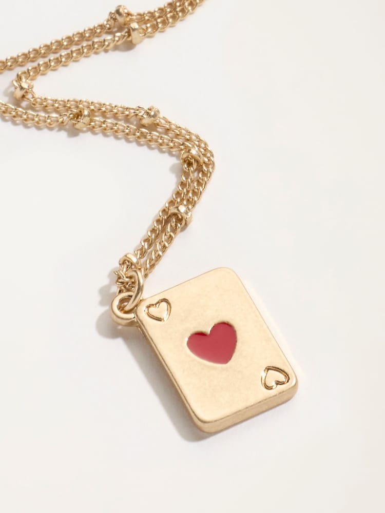 FatFace V and A Playing Card Necklace - Bild 2 av 3