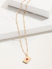 FatFace V and A Playing Card Necklace - Bild 3 av 3