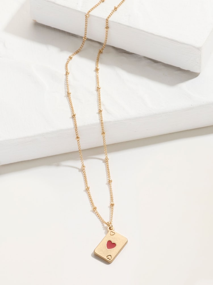 FatFace V and A Playing Card Necklace - Bild 3 av 3