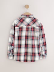 Red/Ecru Long Sleeve Christmas Tartan Check Shirt (3-16yrs) - Image 2 of 4