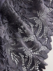 Charcoal Grey High Waist High Leg Ultimate Comfort Lace Knickers 3 Pack - Image 9 of 9