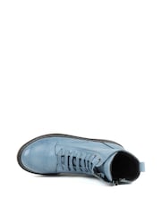 دنيم - بوت من الجلد بالكامل بكعب سميك وارتفاع الكاحل من Pavers - صورة 5 من 5