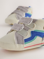 Multi Safari Hitop Baby Trainers (0-2mths) - Image 3 of 7