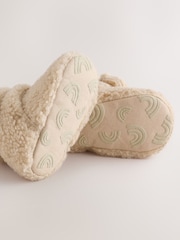 Neutral Borg Slipper Wrap Boots (0-2mths) - Image 4 of 5