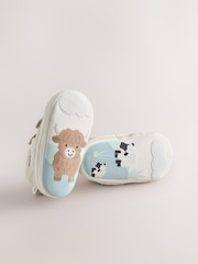Neutral Farm Touch Fastening Baby Trainers (0-2mths) - Image 8 of 10