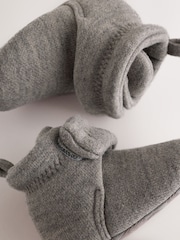Grey Slipper Wrap Boots (0-2mths) - Image 4 of 5
