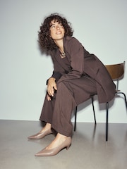 Світло-коричневий - Forever Comfort® Leather Low Court Heels - Image 3 of 4