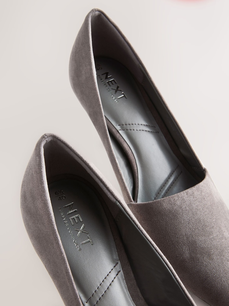 Gray - Forever Comfort® Leather Highcut Court Heels - Larawan 8 ng 8 Gray - Forever Comfort® Leather Highcut Court Heels - Larawan 8 ng 8