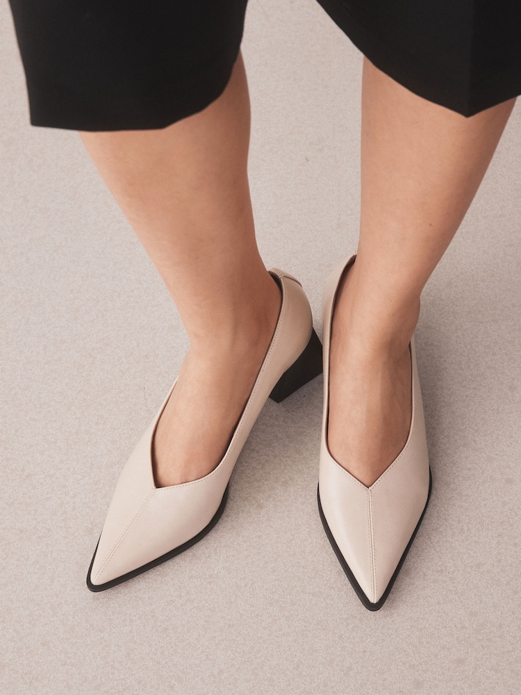 Bone Forever Comfort® Point Toe Block Heels - Image 2 of 8 Bone Forever Comfort® Point Toe Block Heels - Image 2 of 8