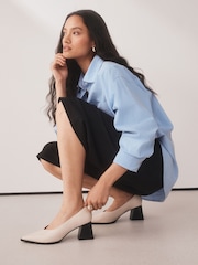 Bone Forever Comfort® Point Toe Block Heels - Image 4 of 8