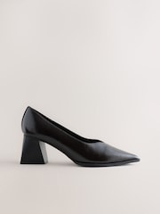 Chocolate Brown Forever Comfort® Point Toe Block Heels - Image 1 of 5