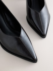 Chocolate Brown Forever Comfort® Point Toe Block Heels - Image 4 of 5