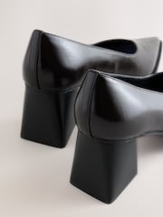 Chocolate Brown Forever Comfort® Point Toe Block Heels - Image 5 of 5