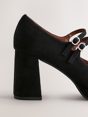 Black Forever Comfort® Platform Mary Jane Heels - Image 7 of 9