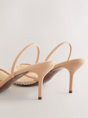 Neutral Forever Comfort® Beaded Slingback High Heels - Image 10 of 10