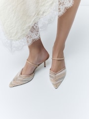 素色 - Forever Comfort® Beaded Slingback High Heels - 圖片 2/5