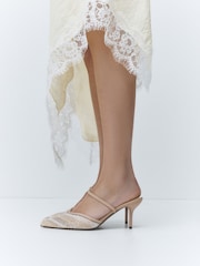 素色 - Forever Comfort® Beaded Slingback High Heels - 圖片 3/5