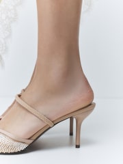 素色 - Forever Comfort® Beaded Slingback High Heels - 圖片 5/5
