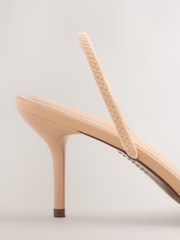 Neutral Forever Comfort® Beaded Slingback High Heels - Image 8 of 10