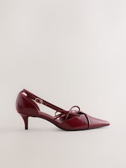 Red Forever Comfort® Two Part Cut Out Heels - Image 1 of 10