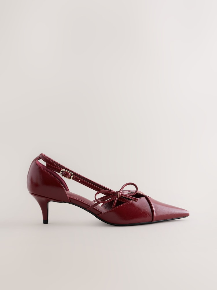 Red Forever Comfort® Two Part Cut Out Heels - Image 1 of 10 Red Forever Comfort® Two Part Cut Out Heels - Image 1 of 10
