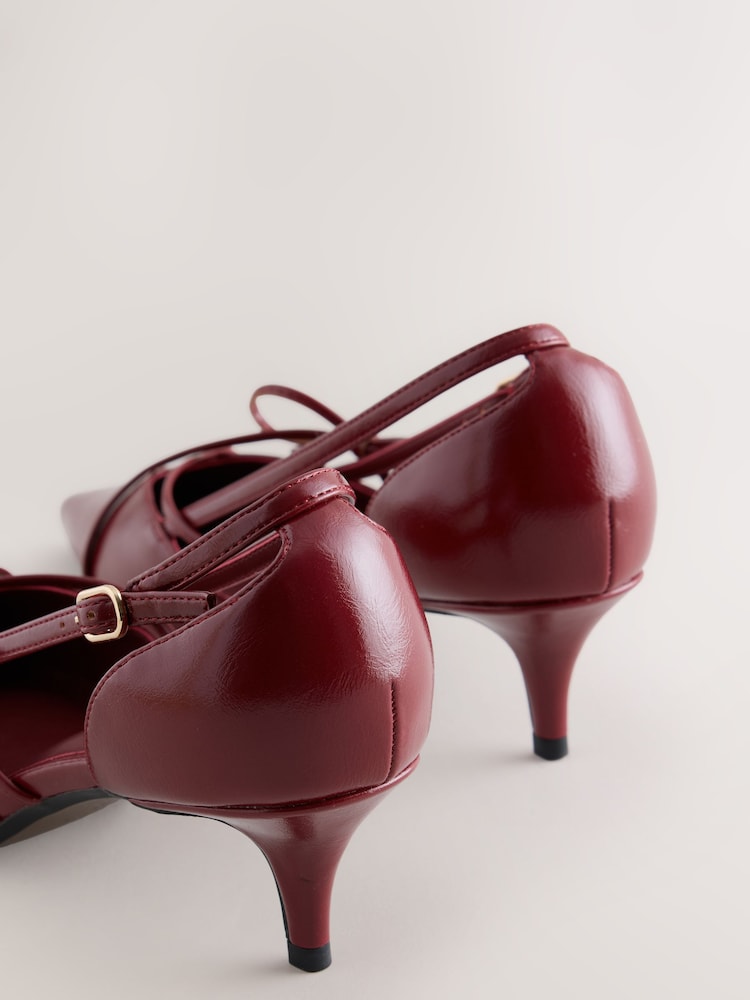 Red Forever Comfort® Two Part Cut Out Heels - Image 10 of 10 Red Forever Comfort® Two Part Cut Out Heels - Image 10 of 10