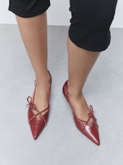 Red Forever Comfort® Two Part Cut Out Heels - Image 4 of 10