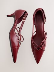 Red Forever Comfort® Two Part Cut Out Heels - Image 7 of 10