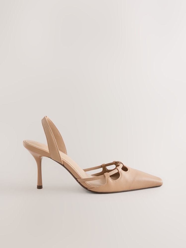 Camel Forever Comfort® Cut Out Sling Back Heels - Image 1 of 8