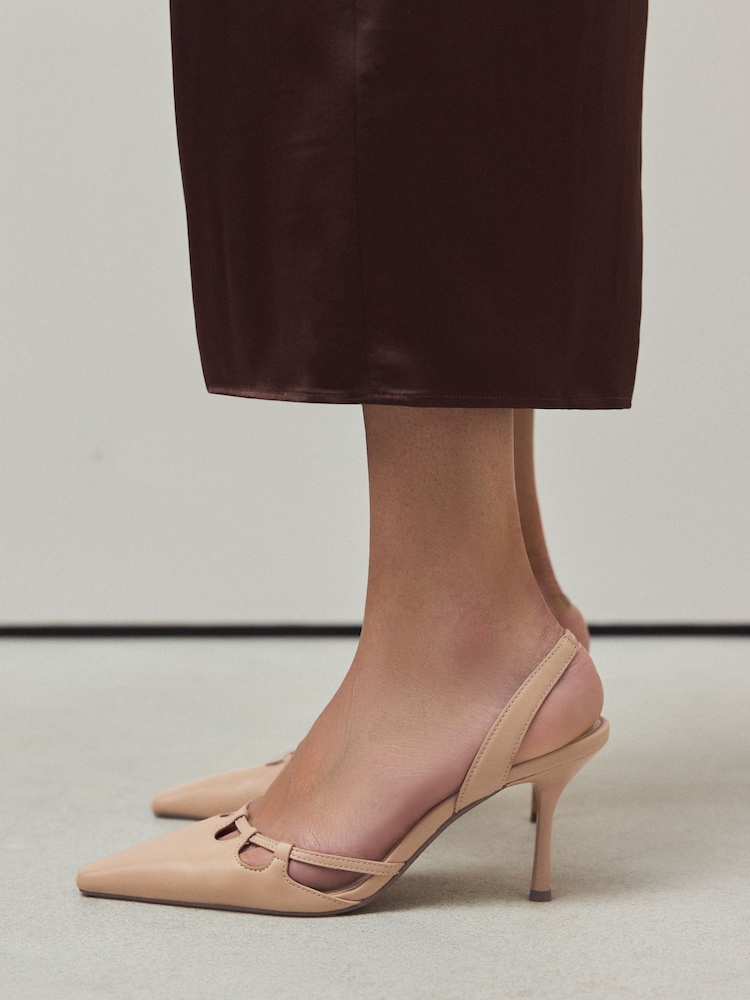 Camel Forever Comfort® Cut Out Sling Back Heels - Image 2 of 8