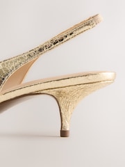 Gold Forever Comfort® Curvy Slingback Low Heels - Image 9 of 9