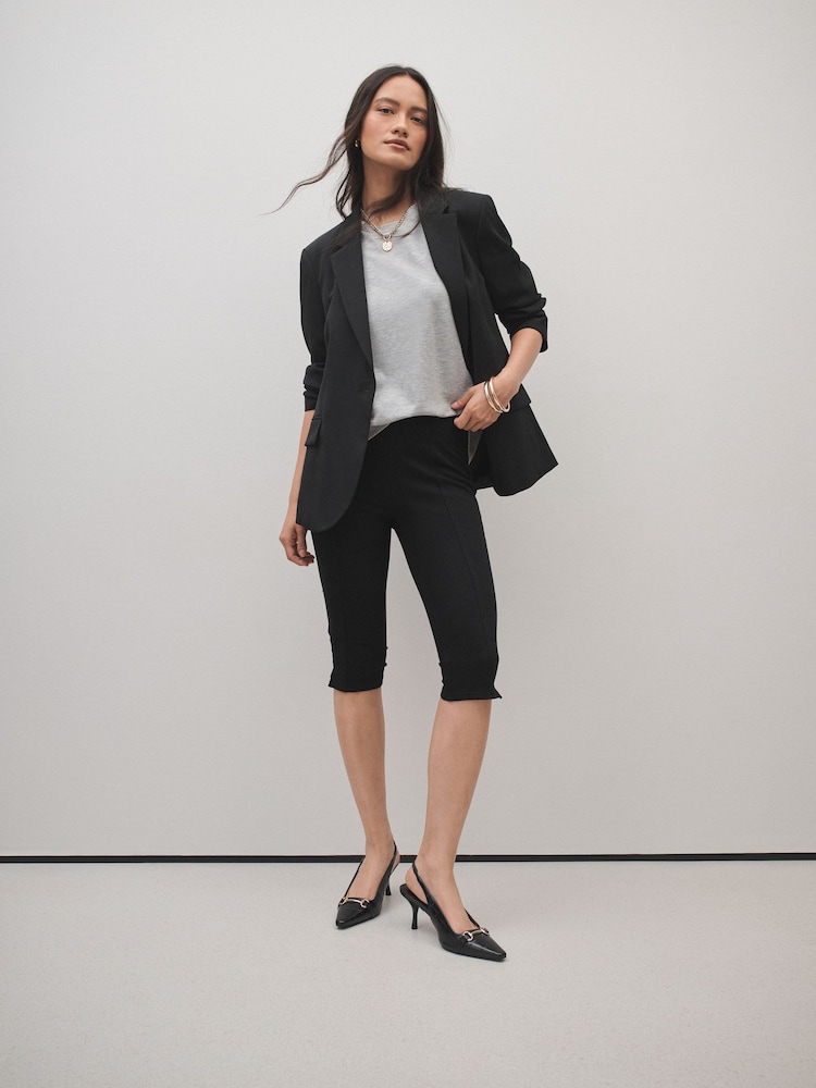 Black Forever Comfort® Chisel Toe Slingback Heels - Image 2 of 5