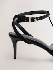 Black Forever Comfort®  T Bar Point Toe Heels - Image 7 of 9