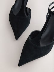 Black Forever Comfort®  T Bar Point Toe Heels - Image 8 of 9