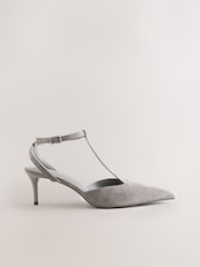 Taupe Forever Comfort®  T Bar Point Toe Heels - Image 1 of 9